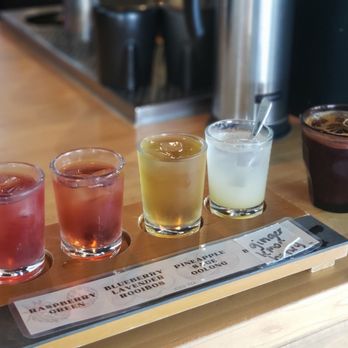 Cafe Conmigo - Tea flight with an espresso tonic - Coffee & Tea Near Me - Wexford, Pennsylvania