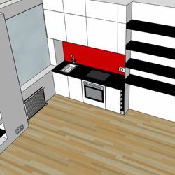 HappyBart - Art-Deco kitchen design to visualize final layout