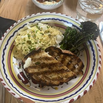 Gioia Cafe & Bar - BRUNCH: Scrambled eggs cacio e pepe with broccolini - Italian Near Me - New Haven, Connecticut
