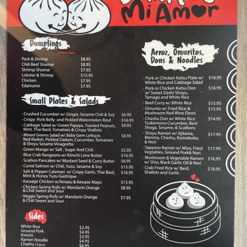 Dumplings Mi Amor - Menu - Dim Sum Near Me - Miami, Florida