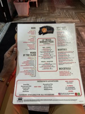 Menu photo 4 Patrizia's - Deerfield Beach Deerfield Beach, FL