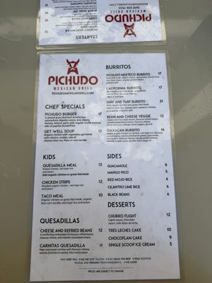 Menu photo 7 Pichudo Mexican Grill San Diego, CA Menu photo 7 Pichudo Mexican Grill San Diego, CA