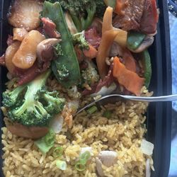 Og Chinese Restaurant - C6. Roast Pork with Vegetables Combo Plate