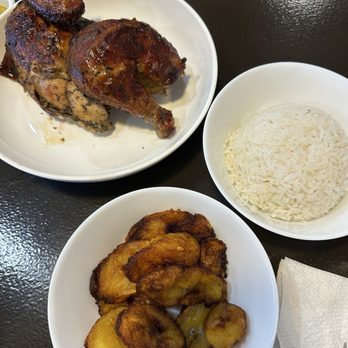Antara Chicken - Plantain,rice, rotisserie chicken - Peruvian Near Me - Houston, Texas