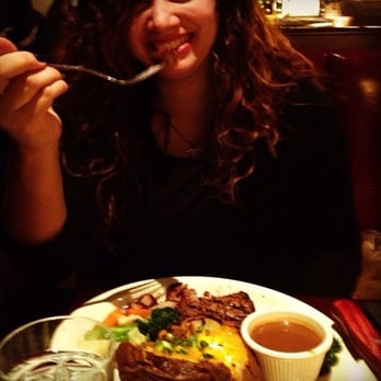 Bâton Rouge Steakhouse & Bar - Filet minion, loaded baked potato and veggies - Steakhouses Near Me - Vaughan, Ontario Bâton Rouge Steakhouse & Bar - Filet minion, loaded baked potato and veggies - Steakhouses Near Me - Vaughan, Ontario