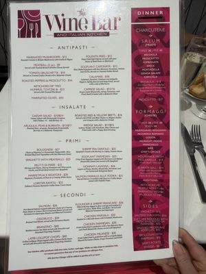 Menu photo 1 The Wine Bar & Italian Kitchen Atlantic City, NJ Menu photo 1 The Wine Bar & Italian Kitchen Atlantic City, NJ