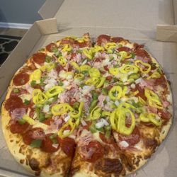 Tommy's Pizza & Subs - Deluxe pizza sub mushrooms for banana peppers