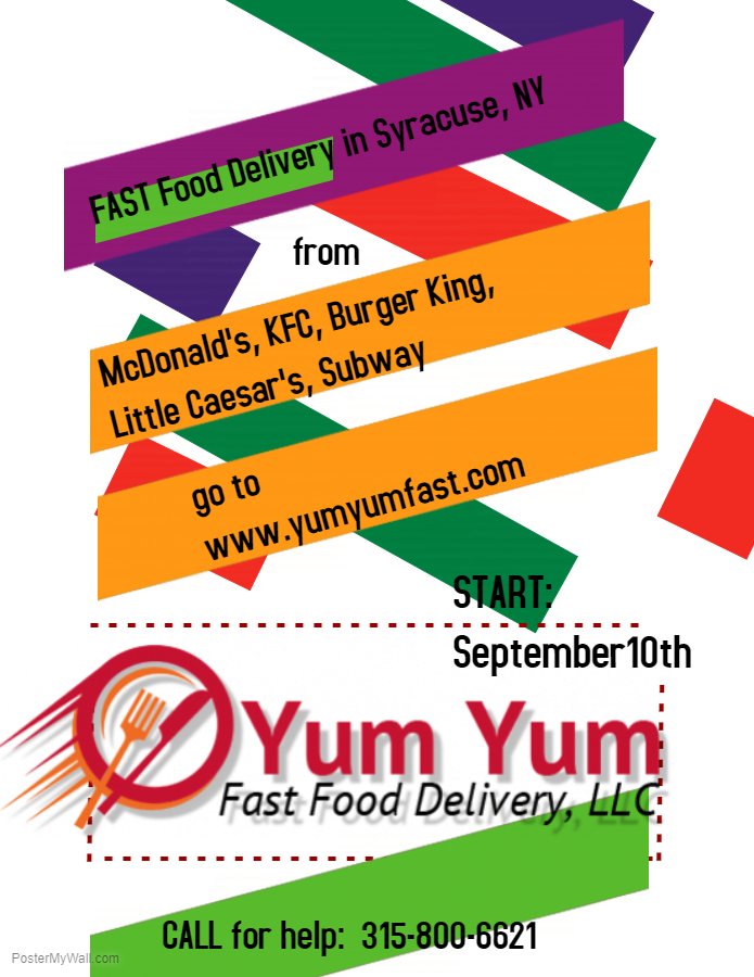 YUM YUM FAST FOOD DELIVERY Updated June 2024 Syracuse, New York