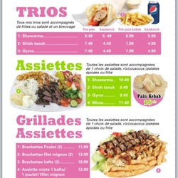 Planète Kebab - " Sneak peek of the menu "