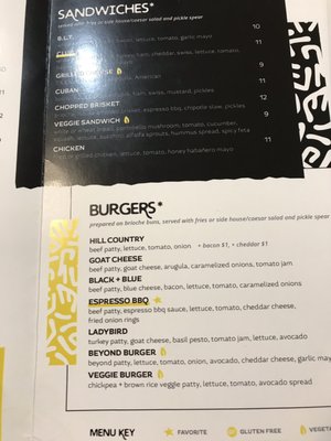 Menu photo 8 Austin Java Austin, TX