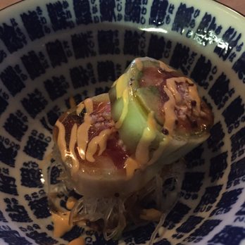 Kyosho - Bonus fish! Salmon roll wrapped in thinly sliced cucumber - Japanese Near Me - Menlo Park, California