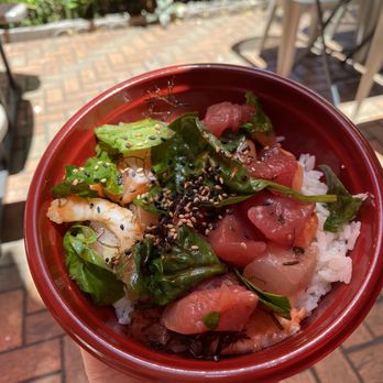 Maguro Spot - Make Your Original Poke Bowl: Combination in spicy shoyu - Seafood Near Me - Honolulu, Hawaii Maguro Spot - Make Your Original Poke Bowl: Combination in spicy shoyu - Seafood Near Me - Honolulu, Hawaii