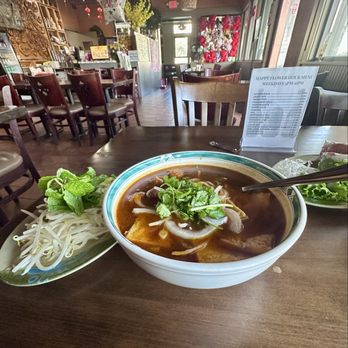 Happy Flower Eatery & Boba - Spicy Noodle Soup - Vietnamese Near Me - Sunnyvale, California