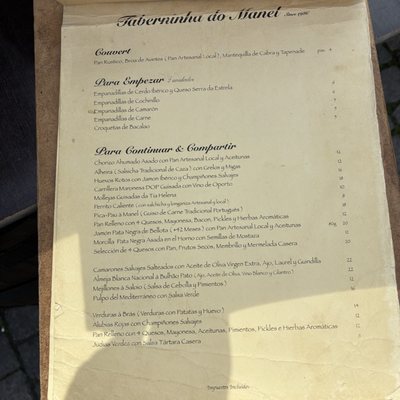 Menu photo 2 Taberninha do Manel Vila Nova de Gaia, 13