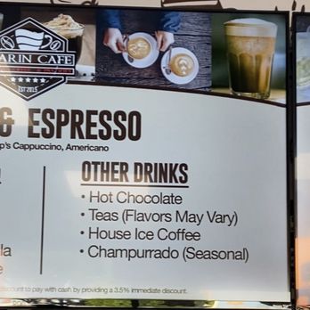Marin Cafe - Menu - Coffee & Tea Near Me - Pico Rivera, California Marin Cafe - Menu - Coffee & Tea Near Me - Pico Rivera, California