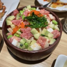 Poke bowl. The only picture I took . Poke bowl. The only picture I took .