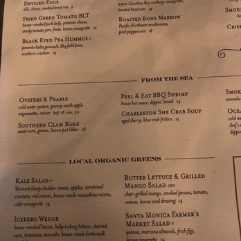 Yardbird - Regular restaurant menu - Southern Near Me - Los Angeles, California Yardbird - Regular restaurant menu - Southern Near Me - Los Angeles, California