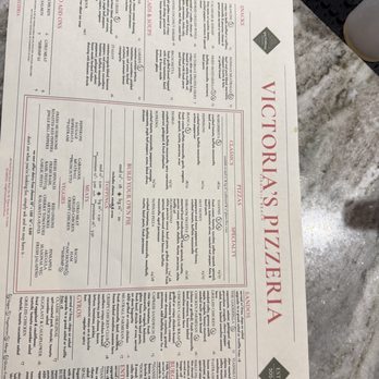 Victorias Pizzeria - Menu picture - Pizza Near Me - Virginia Beach, Virginia
