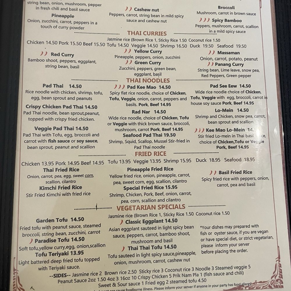 Thai Thai - menu - Thai Near Me - Northampton, Massachusetts Thai Thai - menu - Thai Near Me - Northampton, Massachusetts