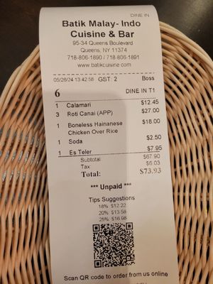 Batik Malaysian Indonesian Cuisine & Bar by null