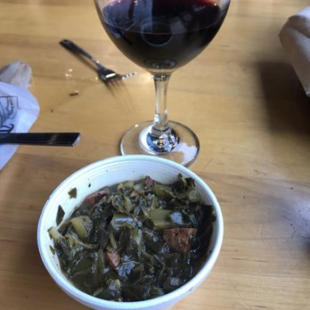 Smokey's Restaurant & Brewery - 36 Red Wine ($7.50) 3 stars, ok but not bold/big enough for my taste  Collard greens - so delicious! This is my second serving! 8 Oz for $5 - Barbeque Near Me - Skykomish, Washington