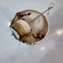 S'mores latte with oat milk