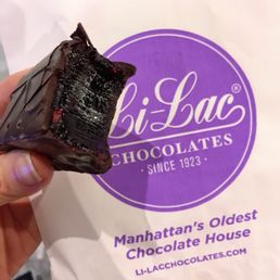 Raspberry jelly covered in dark chocolate
