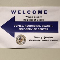 Wayne County Register of Deeds - Take elevator to the 7th floor and follow the sign.