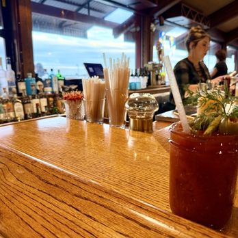 Rocker Oysterfeller's - Bloody Mary and bar area - Seafood Near Me - Bodega Bay, California Rocker Oysterfeller's - Bloody Mary and bar area - Seafood Near Me - Bodega Bay, California