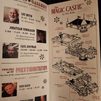 The Magic Castle - This week's magicians - Performing Arts Near Me - Hollywood, California