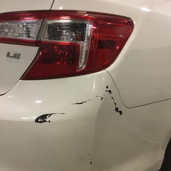 Saint Auto Paint - Rear bumper before - Body Shops Near Me - Alexandria, Virginia