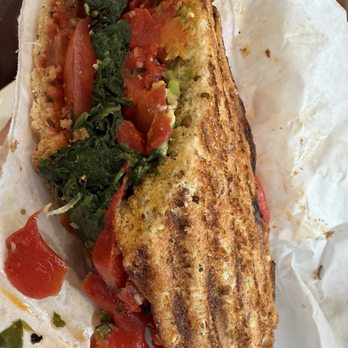 Deluca's Italian Deli - Panini Vegetariano no cheese sub dried tomatoes spread yummmm - Italian Near Me - Glendale, California Deluca's Italian Deli - Panini Vegetariano no cheese sub dried tomatoes spread yummmm - Italian Near Me - Glendale, California