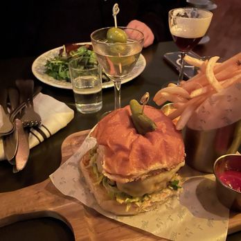 The Wooly - Cheeseburger and dirty martini with the best French fries ever - Cocktail Bars Near Me - New York, New York The Wooly - Cheeseburger and dirty martini with the best French fries ever - Cocktail Bars Near Me - New York, New York
