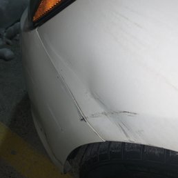 You can see the dirt and that the scratch was new