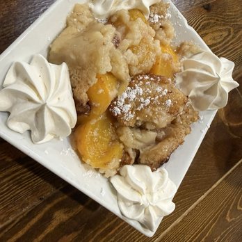 Sister's Place - Peach cobbler. - Southern Near Me - Williston, Florida