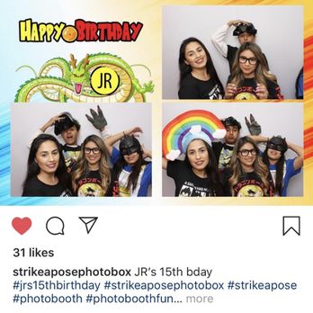 Strike-A-Pose Photo Box - Birthday boy with his sisters - Photo Booth Rentals Near Me Strike-A-Pose Photo Box - Birthday boy with his sisters - Photo Booth Rentals Near Me