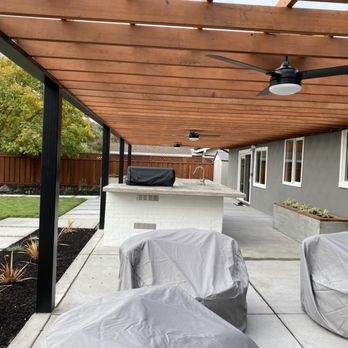Don Ricardo Landscaping & Maintenance - Full finish pergola with kitchen - Landscaping Near Me Don Ricardo Landscaping & Maintenance - Full finish pergola with kitchen - Landscaping Near Me