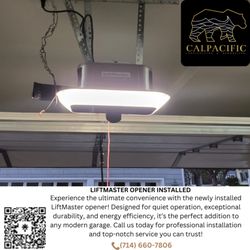 Cal Pacific Garage Doors & Gates Orange County - LiftMaster opener installed