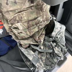 All Army Plus - Army basic combat uniform and a rucksack