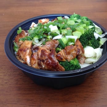 WaBa Grill - Chicken and veggie bowl with white rice and green onions. - Fast Food Near Me - Foothill Ranch, California WaBa Grill - Chicken and veggie bowl with white rice and green onions. - Fast Food Near Me - Foothill Ranch, California