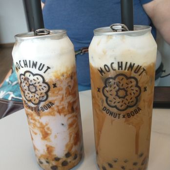 Mochinut - Brown sugar ube milk tea and caramel latte - Desserts Near Me - Orlando, Florida Mochinut - Brown sugar ube milk tea and caramel latte - Desserts Near Me - Orlando, Florida