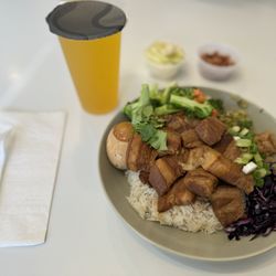 Ooodles Noodle House - LUNCH COMBO: Braised Pork Over Rice (Lu Rou Fan)