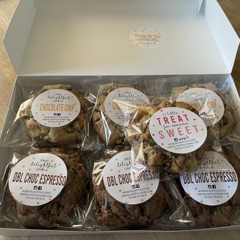 One Delightful Cookie - Chocolate chip and double chocolate espresso cookies. - Desserts Near Me