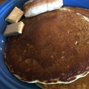 The Range Cafe - Blue corn pancakes with sausage - Mexican Near Me - Albuquerque, New Mexico