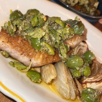 Brutto Americano - Sheepshead fish with olives - Italian Near Me - New Orleans, Louisiana