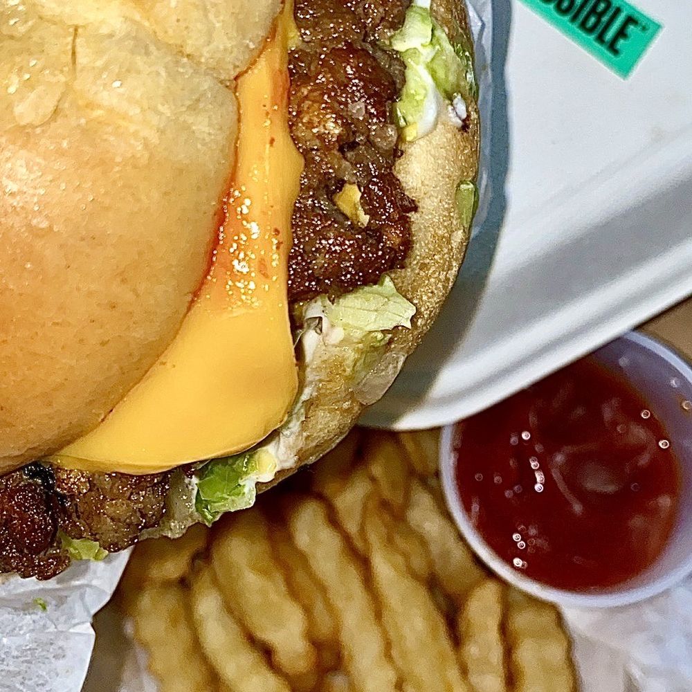 Inka Chicken Bar - Vegetarian smashed burger - Peruvian Near Me - Bridgeton, New Jersey