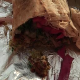 Falafel wrap - YUM!