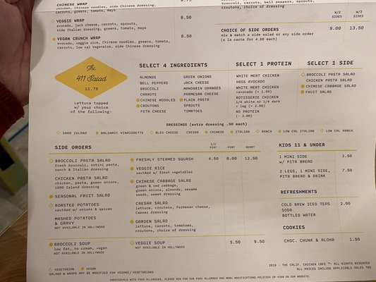 Menu photo 7 Calif Chicken Cafe Los Angeles, CA