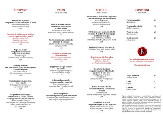 Menu photo 6 Boccanegra Florence, FI