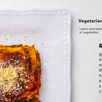 Morso Kitchen - Vegetarian Lasagna, multi-layered vegetables - Italian Near Me - Los Angeles, California